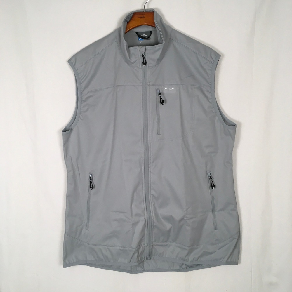 Willit NWT Men's Golf Vest Jacket Gray Full‎ Zip Size L